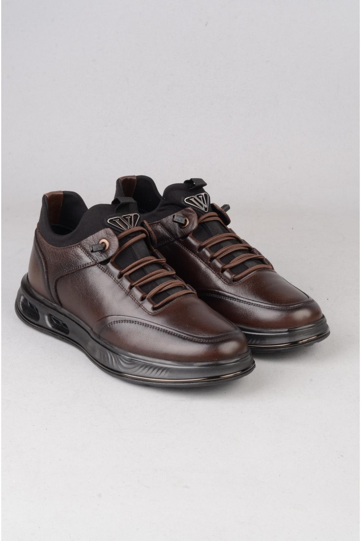 SEÇ M159 HAKİKİ DERİ CASUAL ERKEK AYAKKABI KAHVE