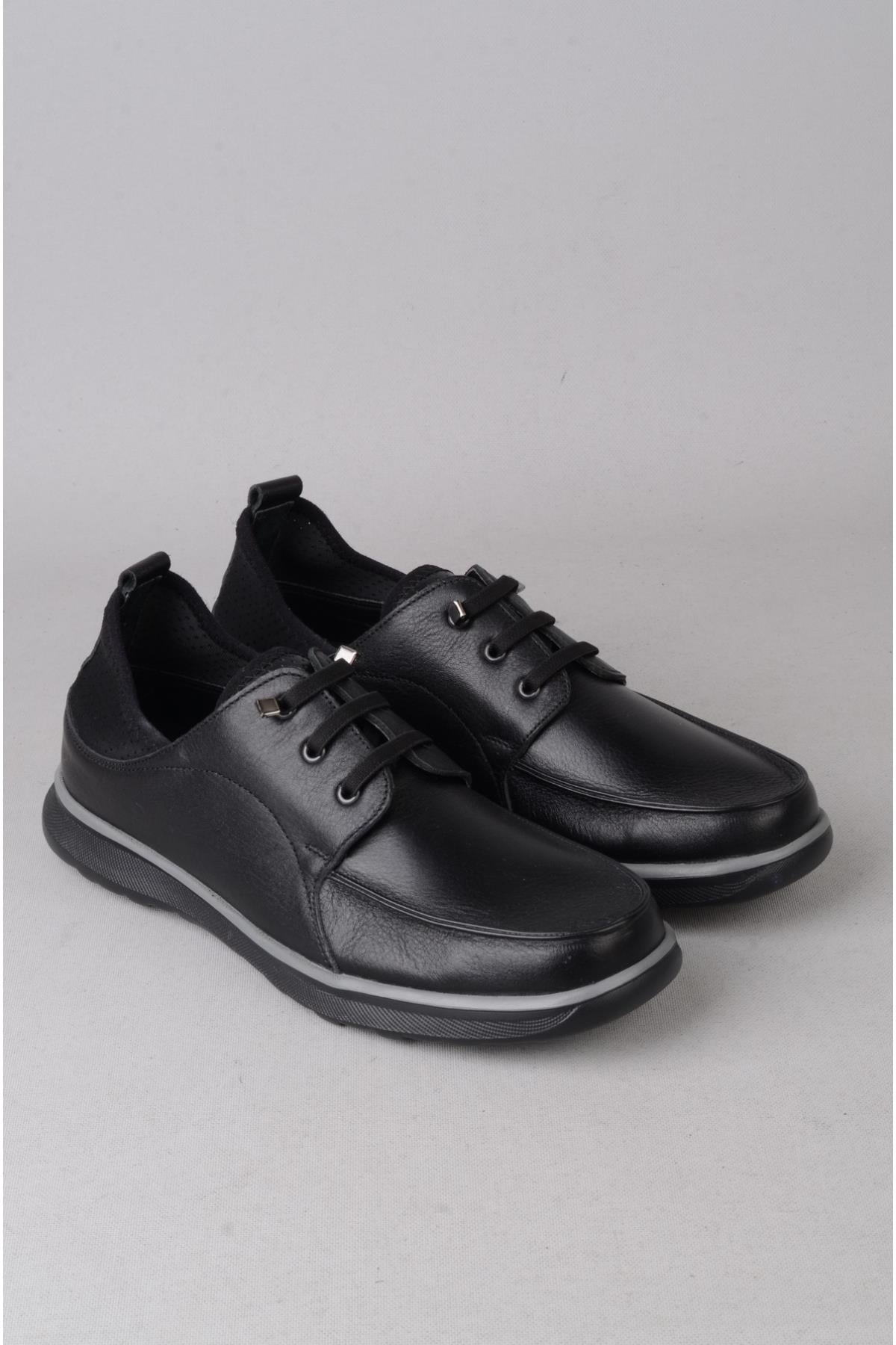 SEÇ M595 HAKİKİ DERİ ERKEK AYAKKABI SİYAH