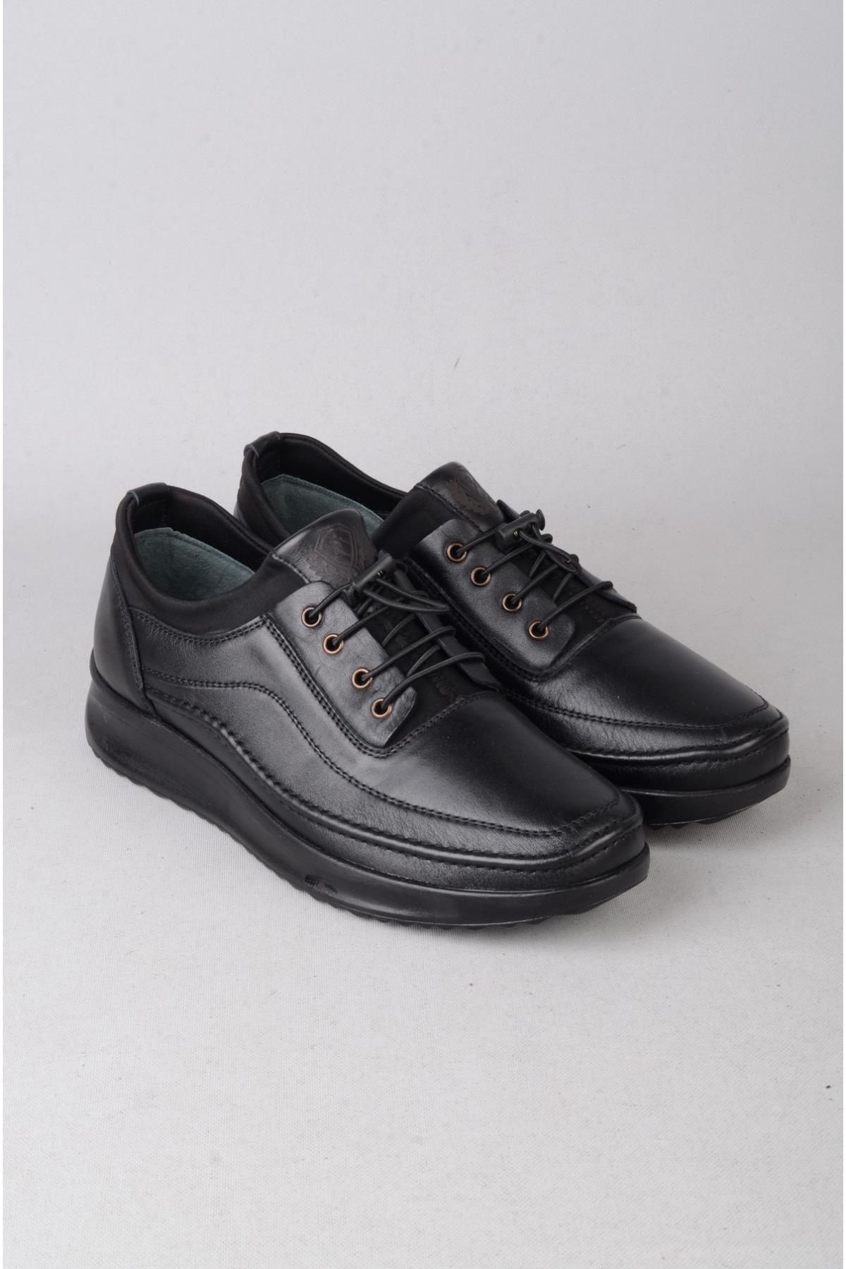 SEÇ P605 HAKİKİ DERİ COMFORT ERKEK AYAKKABI SİYAH
