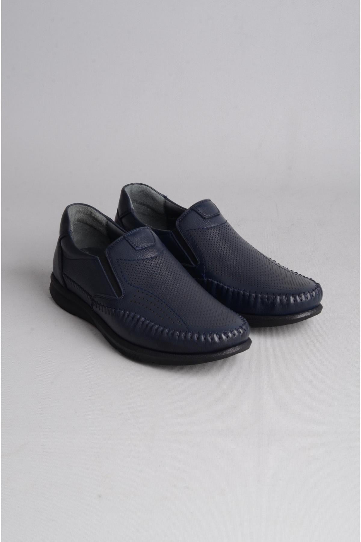 SEÇ R020 HAKİKİ DERİ COMFORT ERKEK AYAKKABI LACİVERT