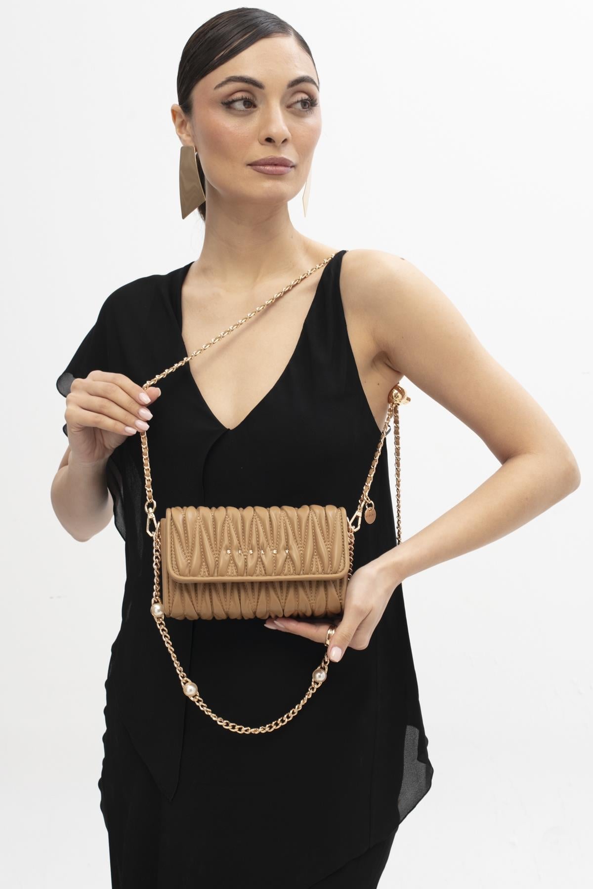 Sisley Çapraz Çanta SLY327 CAMEL