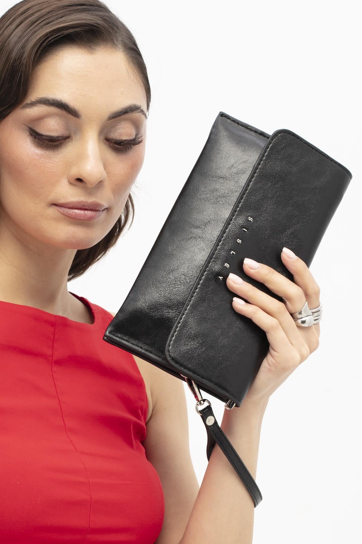 Sisley Clutch Çanta SLY425 SİYAH