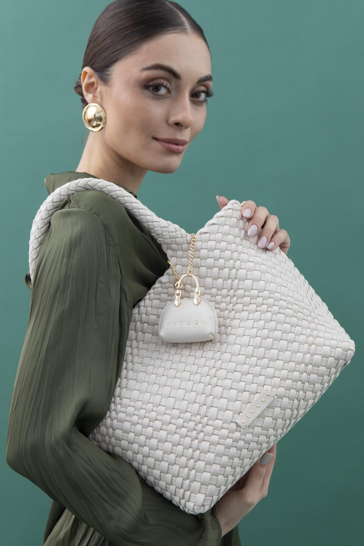 Sisley SLY219 Kol Çantası BEYAZ