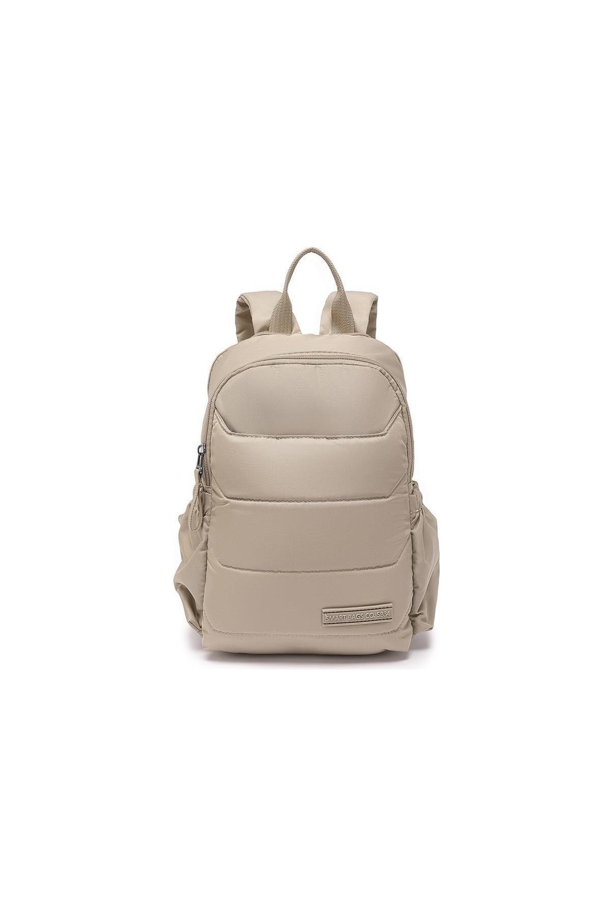 SMART BAGS 8731 İTHAL KUMAŞ SIRT ÇANTASI BEJ