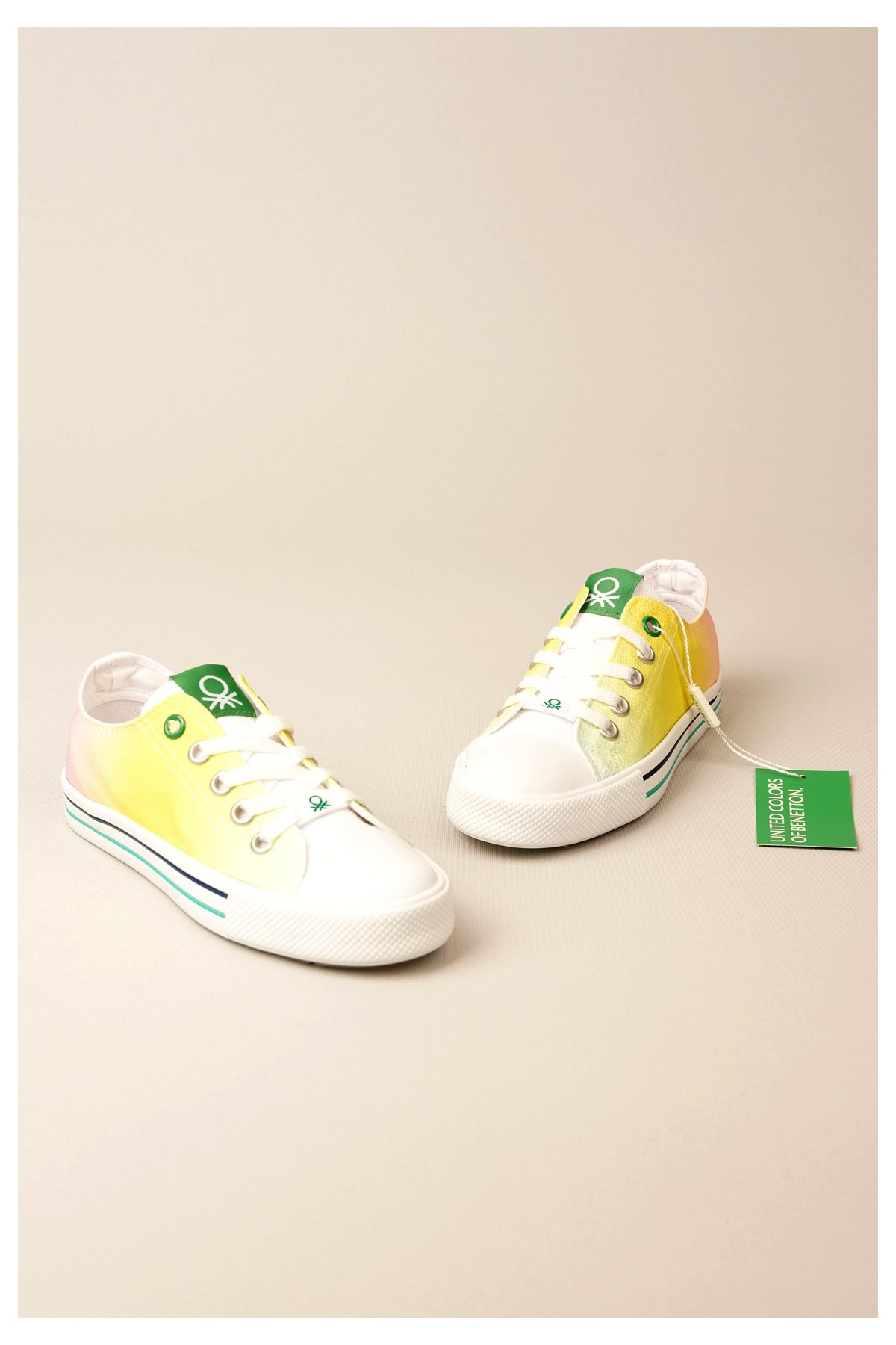 United Colors Of Benetton Bn30188 Çocuk Convers Model Keten Ayakkabi Sari