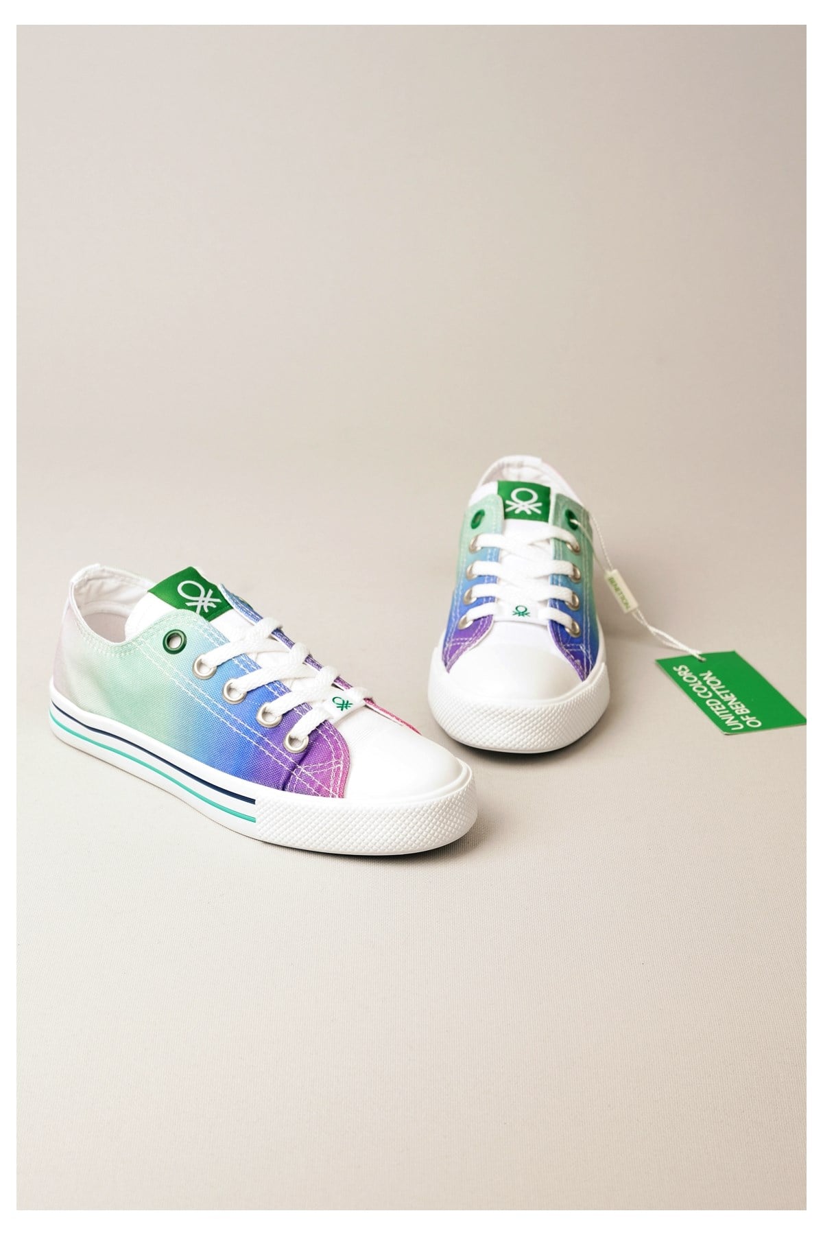 United Colors Of Benetton Bn30188 Çocuk Convers Model Keten Ayakkabi Mor