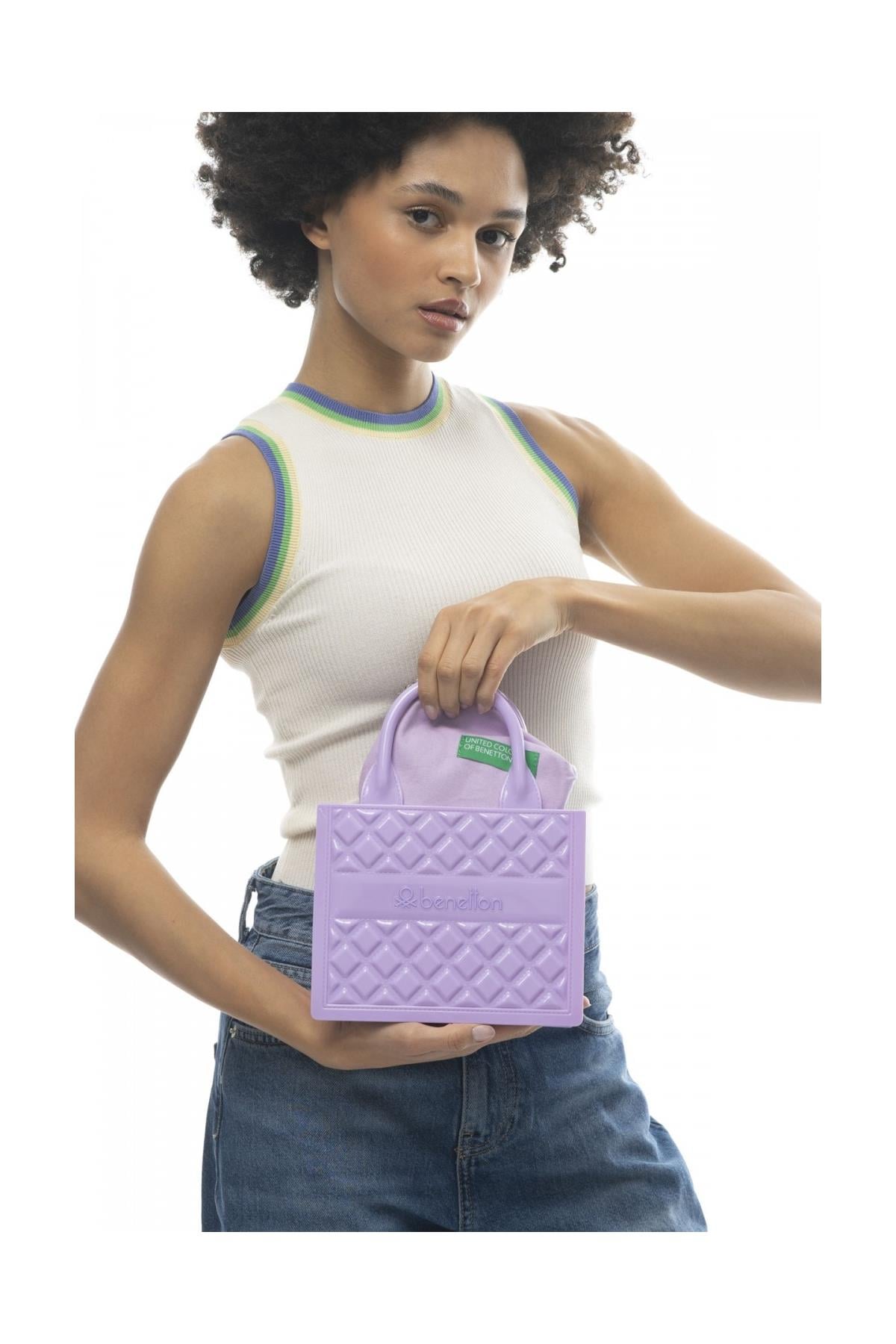 United Colors of Benetton BNT919 El Çantası LİLA