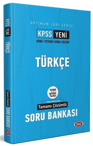 Data Yayınları 2021 KPSS Türkçe Optimum Jüri Soru Bankası Çözümlü