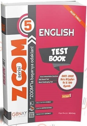 Günay Yayınları 5. Sınıf İngilizce Zoom Soru Bankası