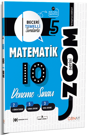 Günay Yayınları 5. Sınıf Matematik Zoom 10 Deneme