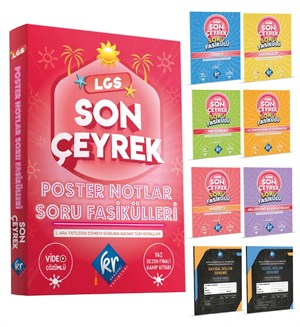 KR Akademi Yayınları LGS Son Çeyrek Poster Notlar Soru Fasikülleri (4. Çeyrek)
