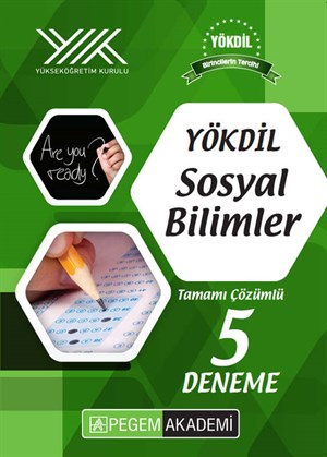 Pegem Akademi Yayınları YÖKDİL Sosyal Bilimler Tamamı Çözümlü 5 Deneme