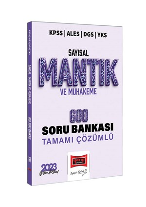 Yargı Yayınları 2023 KPSS ALES DGS YKS Sayısal Mantık ve Muhakeme Tamamı Çözümlü 600 Soru Bankası