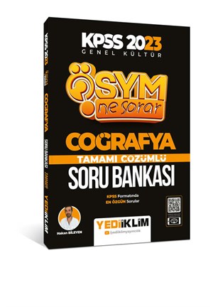Yediiklim Yayınları 2023 KPSS Genel Kültür Ösym Ne Sorar Coğrafya Tamamı Çözümlü Soru Bankası