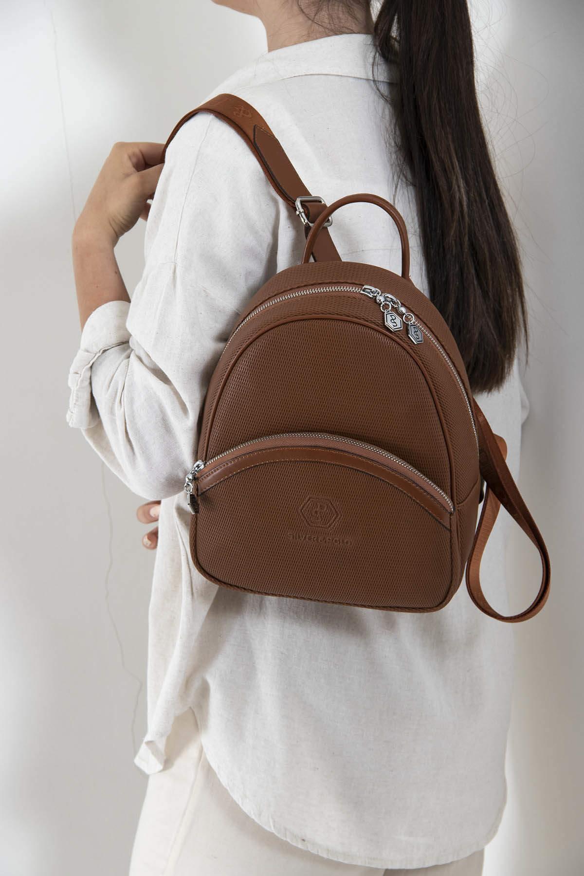 SİLVER POLO KADIN SIRT ÇANTASI 945 M86 35712 TABA MAT TABA