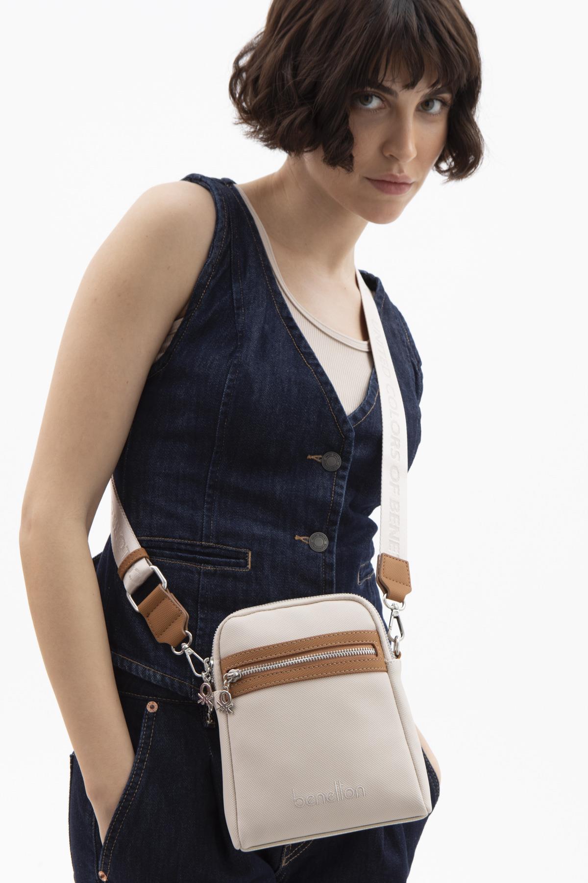 BENETTON KADIN ÇAPRAZ ÇANTA BNT1584 BEJ CAMEL