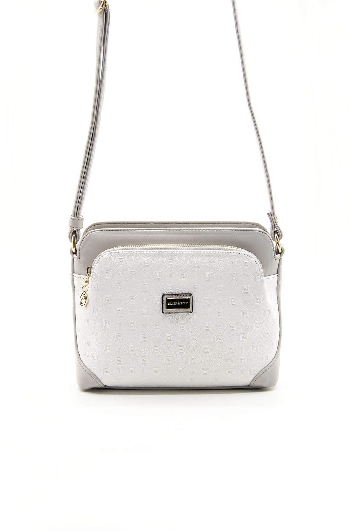 SİLVER POLO KADIN ÇAPRAZ ÇANTA 364 M46 44446 BEYAZ MAT A.GRİ