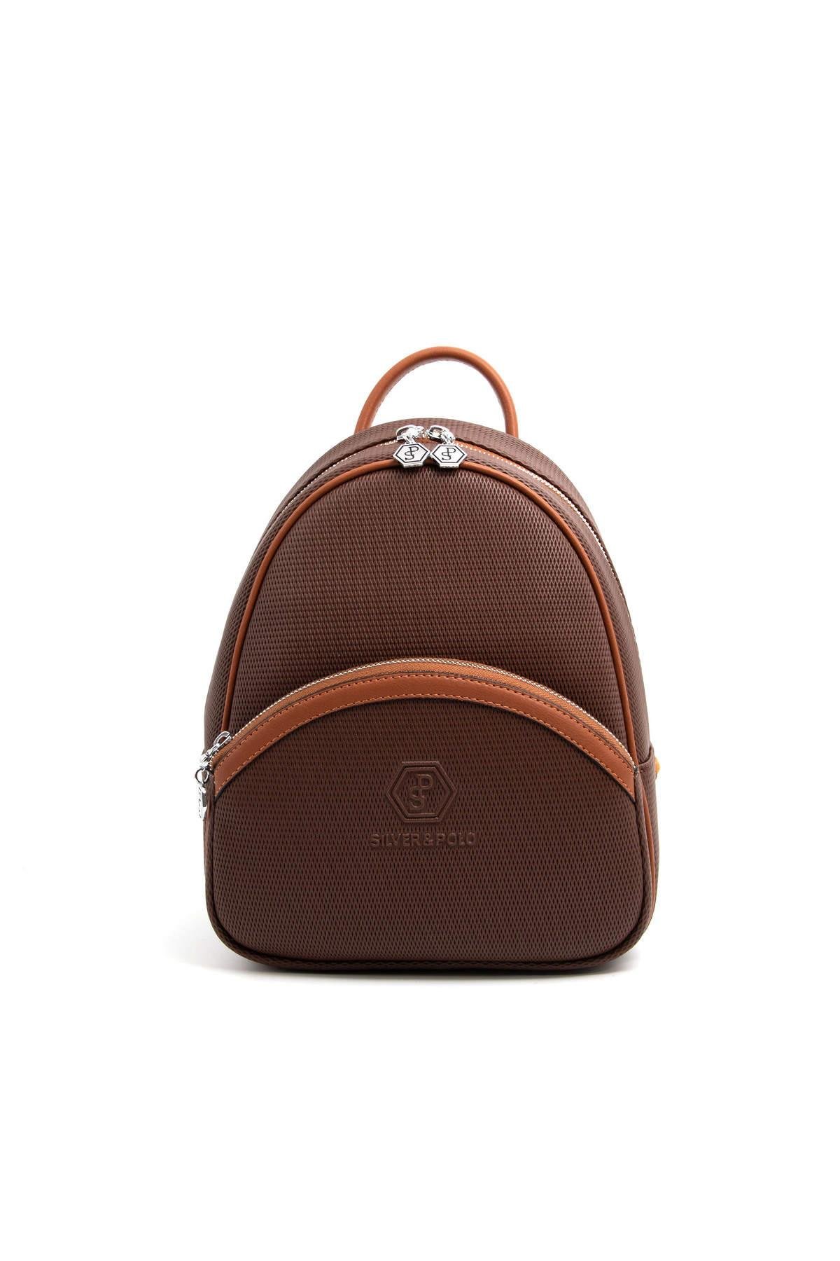 SİLVER POLO KADIN SIRT ÇANTASI 945 M86 45559 KAHVE MAT TABA