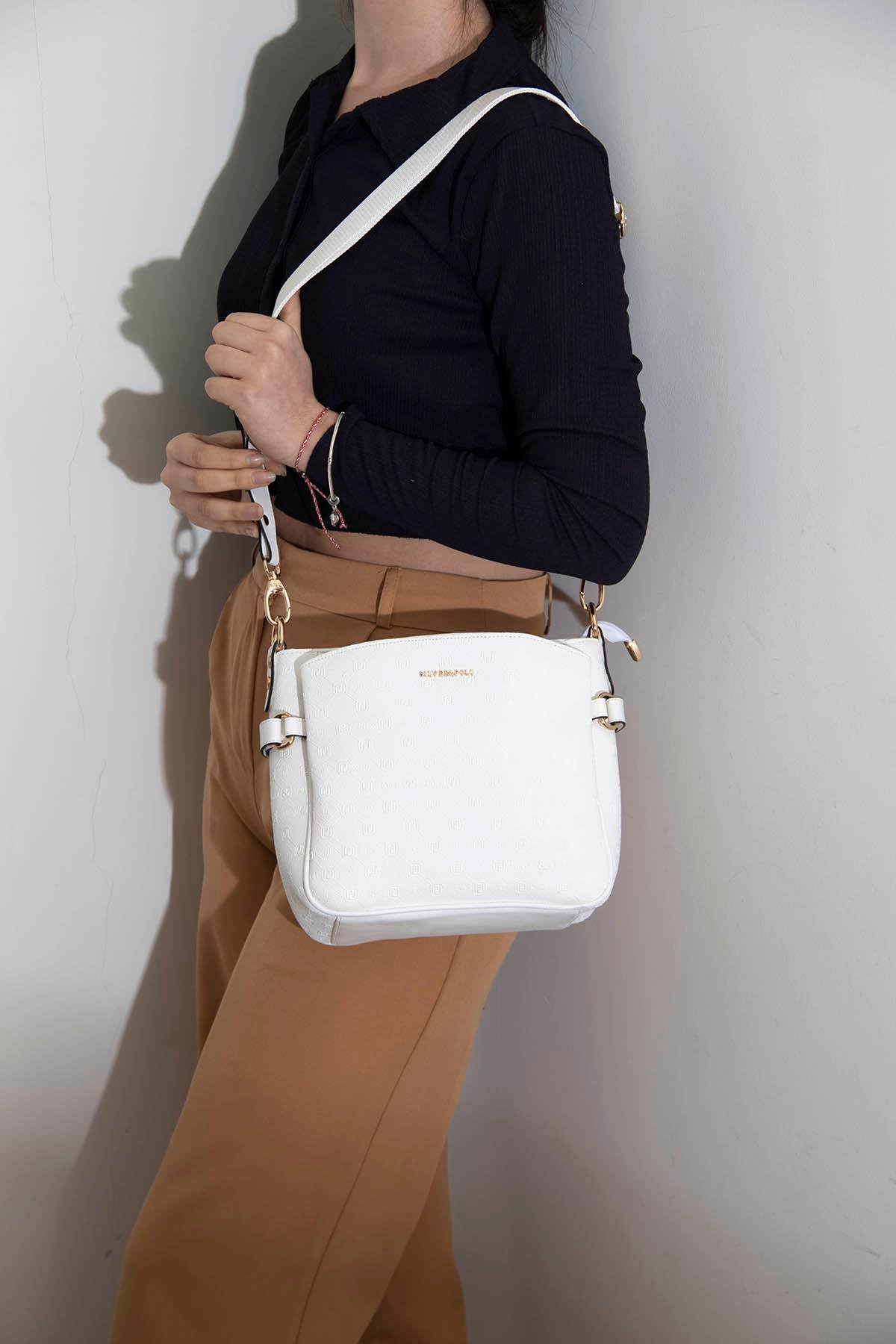 SİLVER POLO KADIN ÇAPRAZ ÇANTA 884 M46 42034 BEYAZ MAT BEYAZ