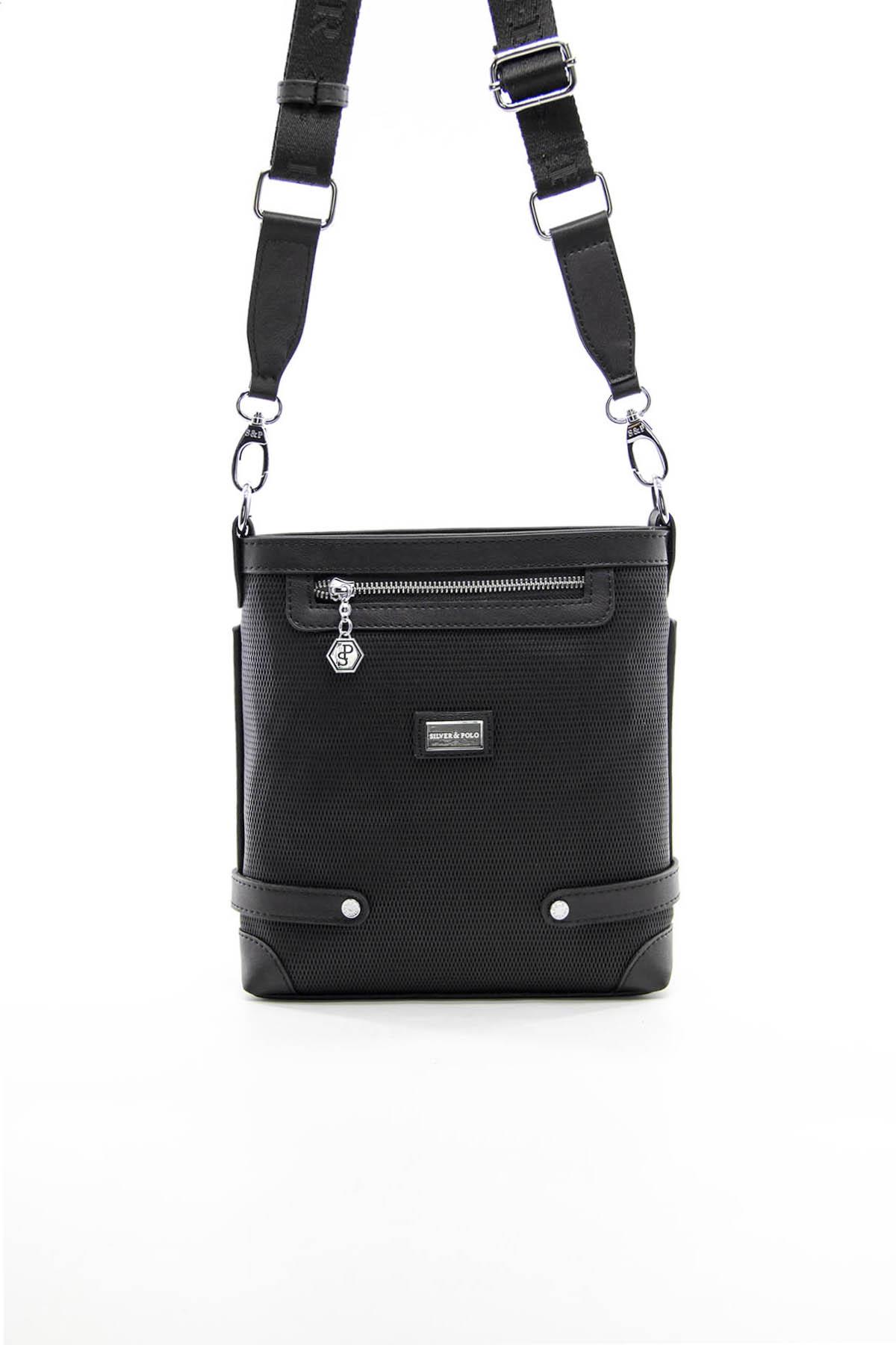 SİLVER POLO KADIN ÇAPRAZ ÇANTA 1120 M86 44135 SİYAH MAT SİYAH