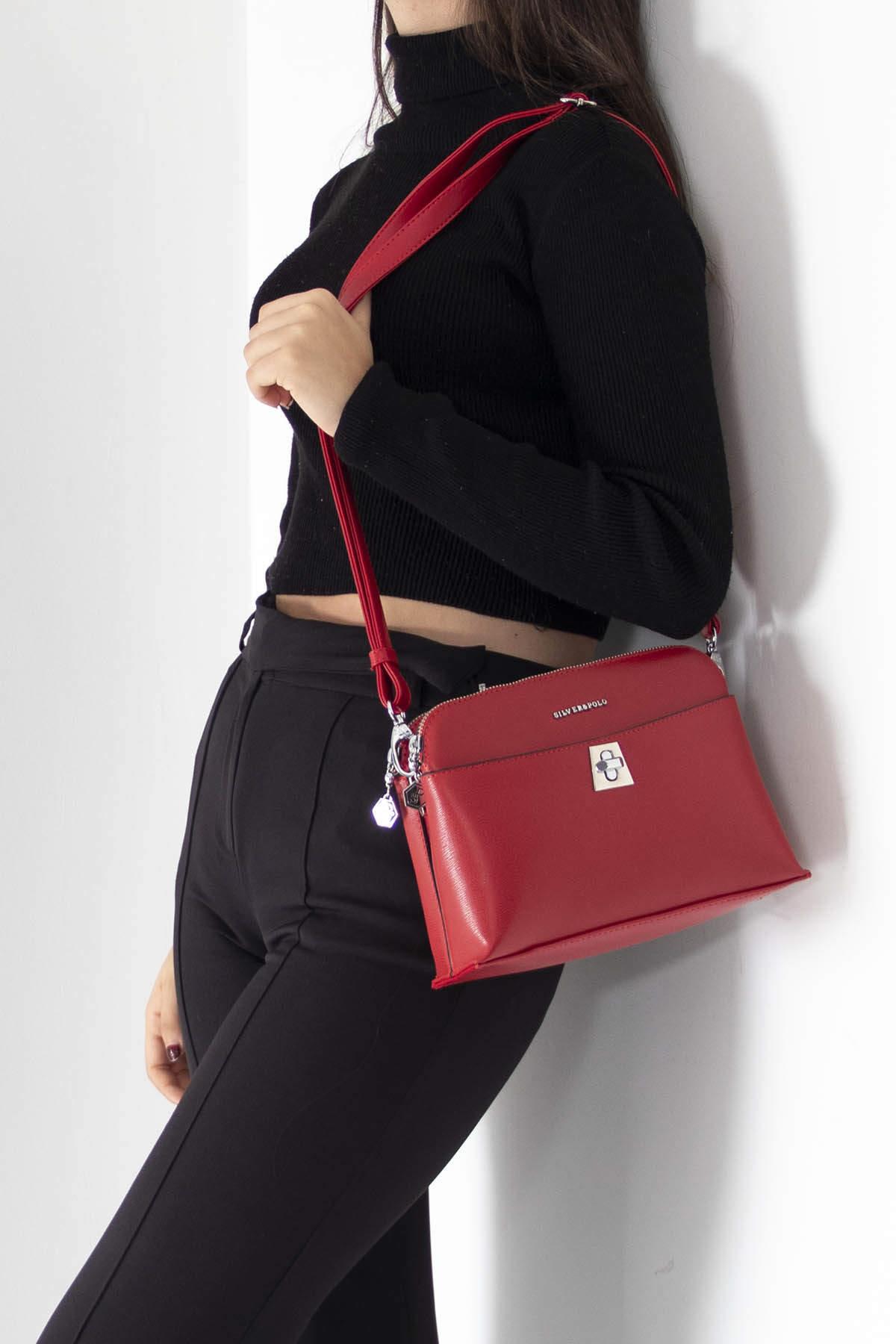 SİLVER POLO KADIN ÇAPRAZ ÇANTA 623 M105 29603 KIRMIZI