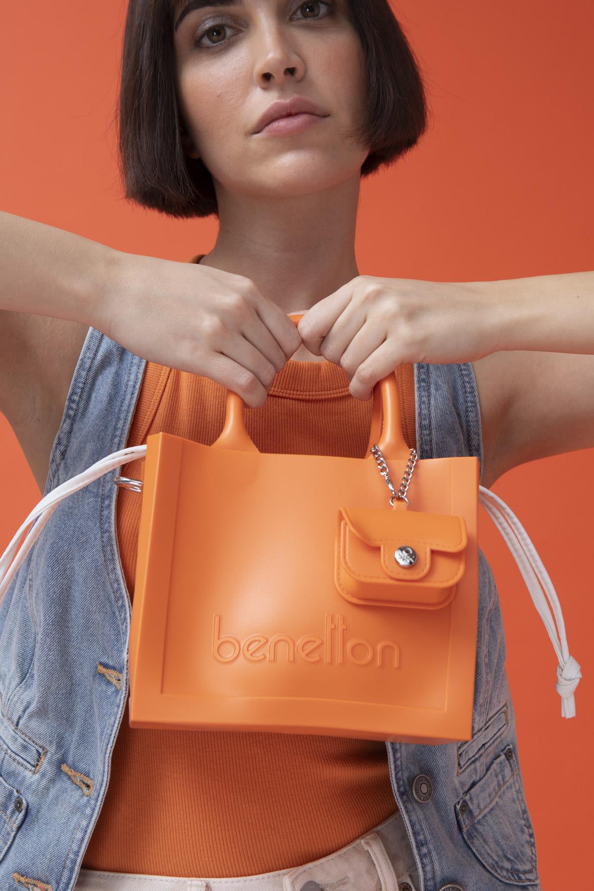 BENETTON KADIN EL ÇANTASI BNT1450 TURUNCU