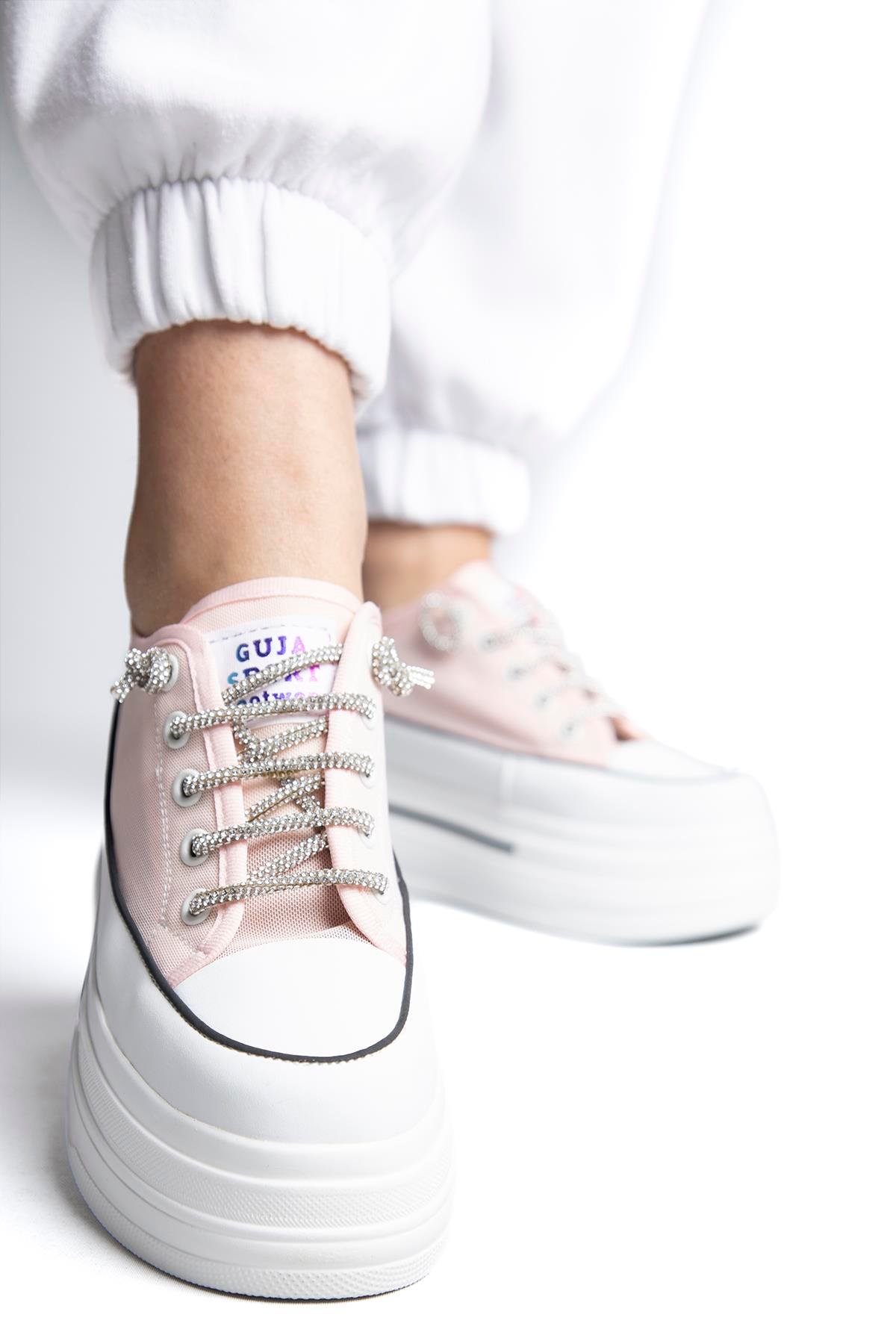 GUJA YÜKSEK TABAN KADIN SPOR AYAKKABI 23Y345-10 PEMBE