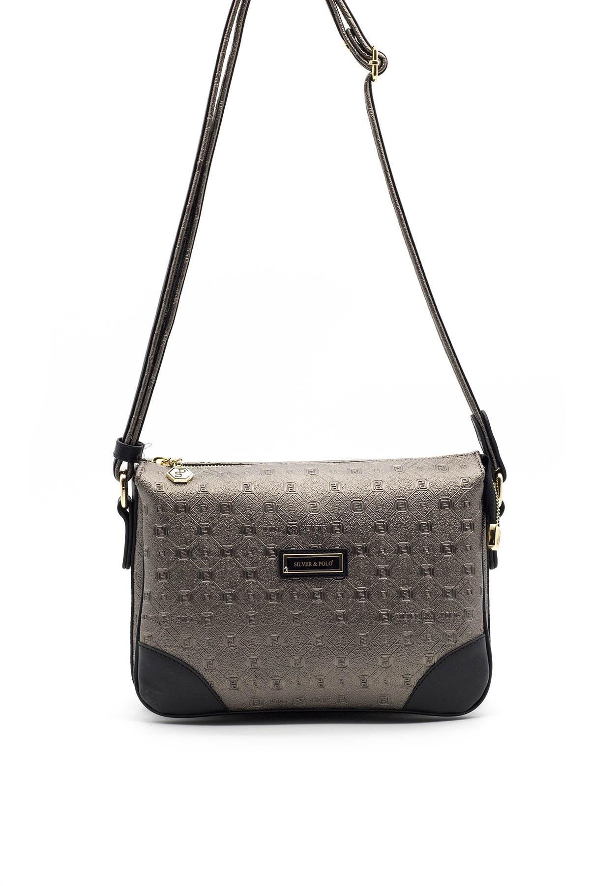 SİLVER POLO KADIN ÇAPRAZ ÇANTA 784 M46 30383 PLATİN SİYAH