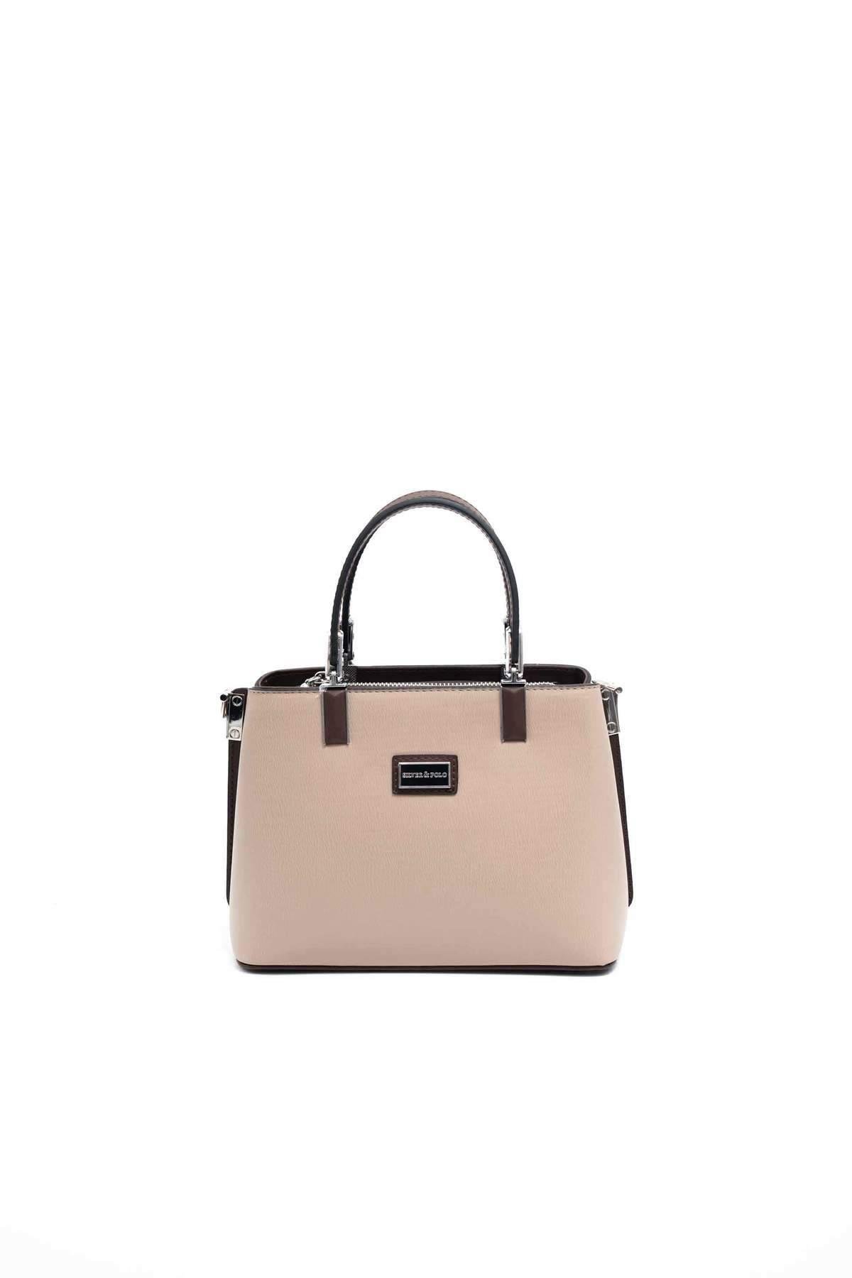 SİLVER POLO KADIN EL ÇANTASI 987 M105 45738 KOYU BEJ NİX KAHVE