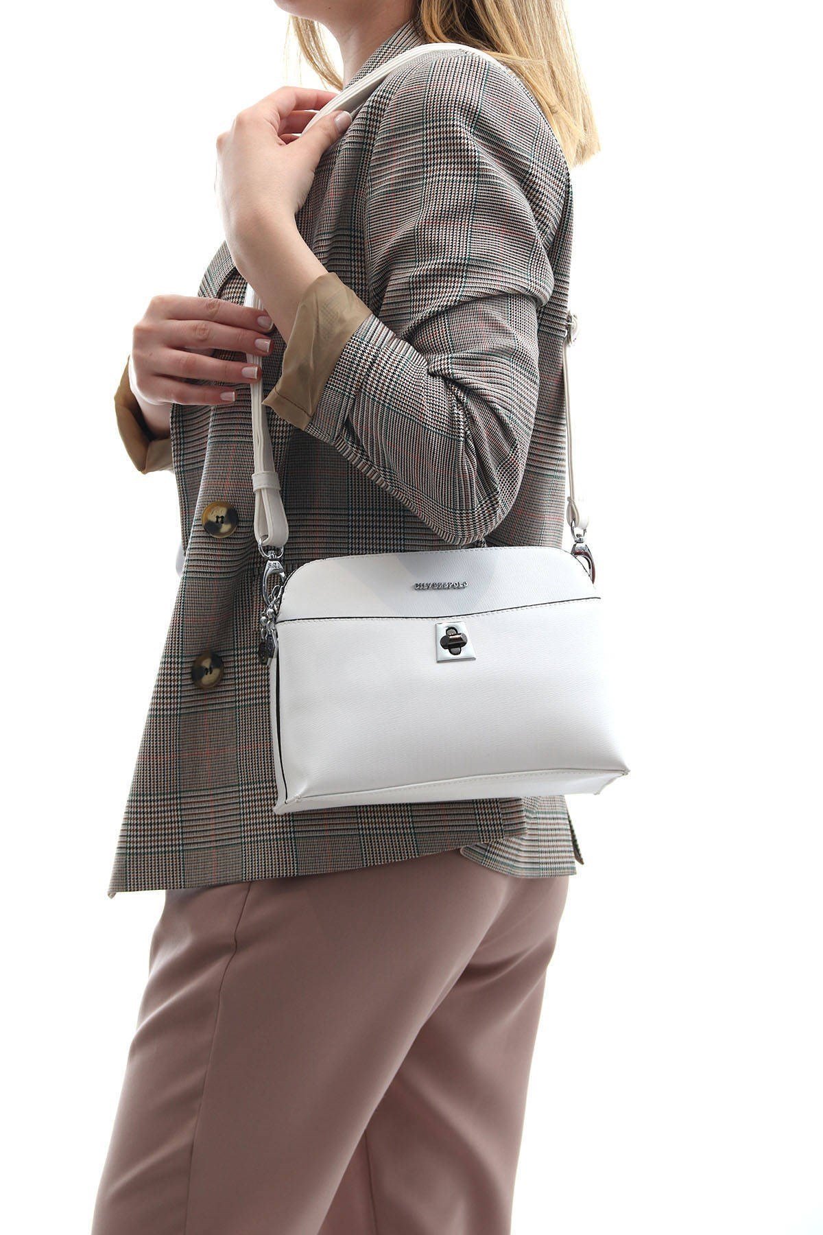 SİLVER POLO KADIN ÇAPRAZ ÇANTA 623 M105 29743 BEYAZ
