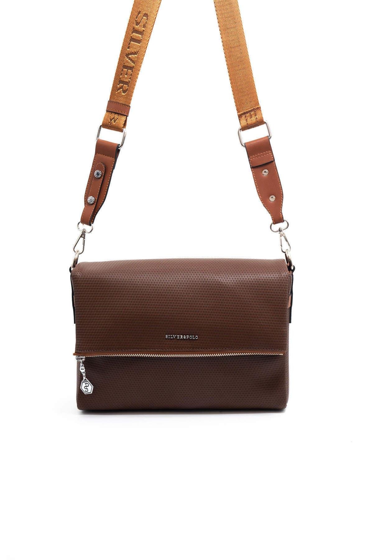 SİLVER POLO TEK BÖLMELİ KADIN ÇAPRAZ ÇANTA 963 M86 45839 KAHVE MAT TABA