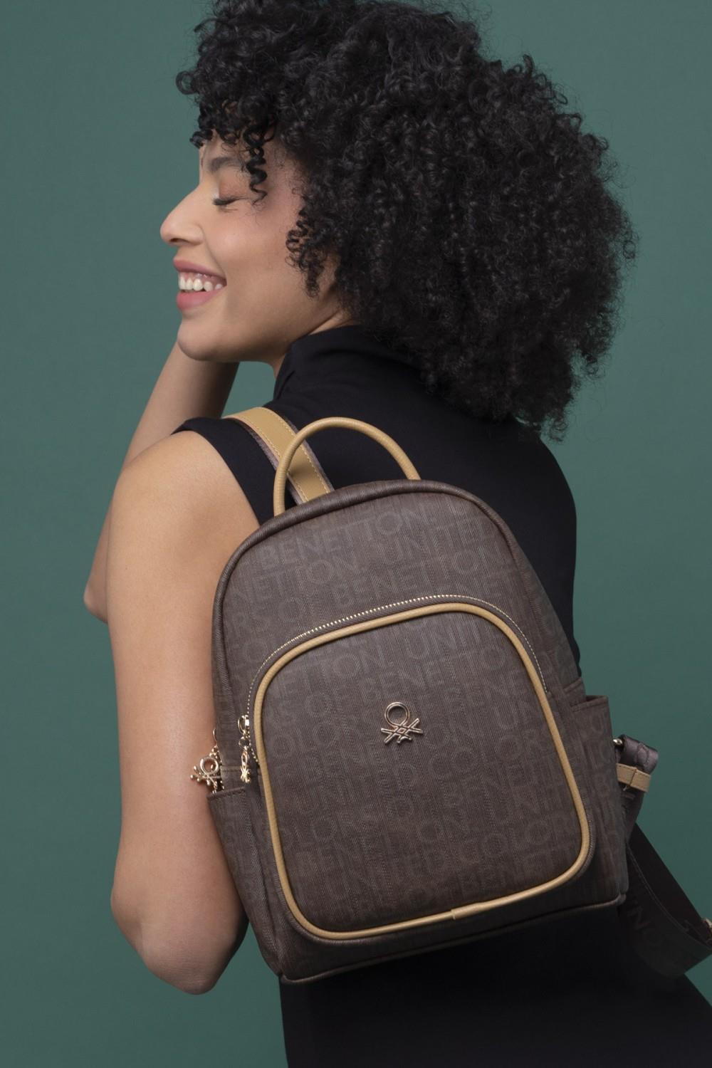 BENETTON KADIN SIRT ÇANTASI BNT1280 KAHVE CAMEL