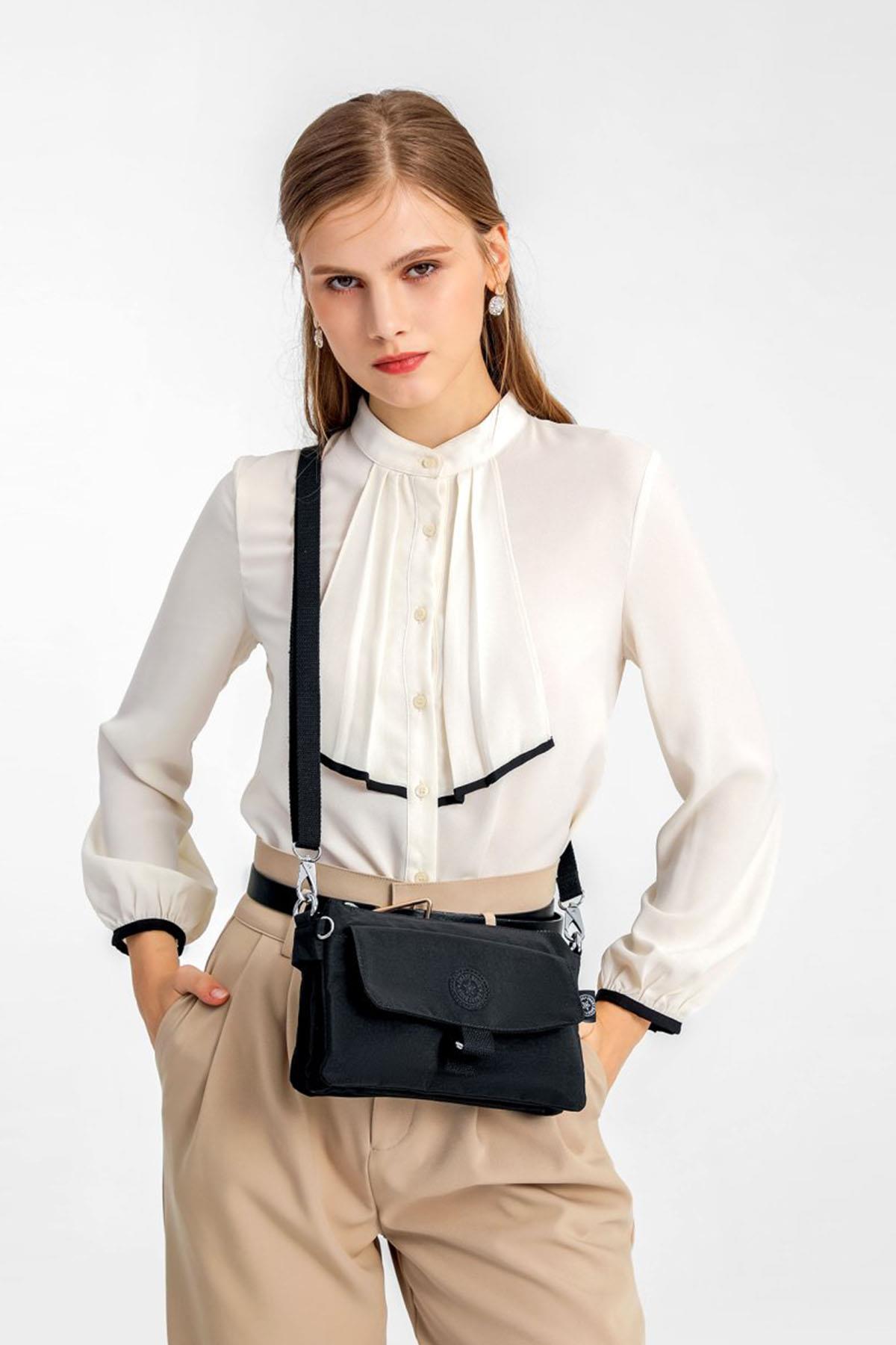 SMARTBAGS ASKILI KADIN CÜZDAN 1147 SİYAH