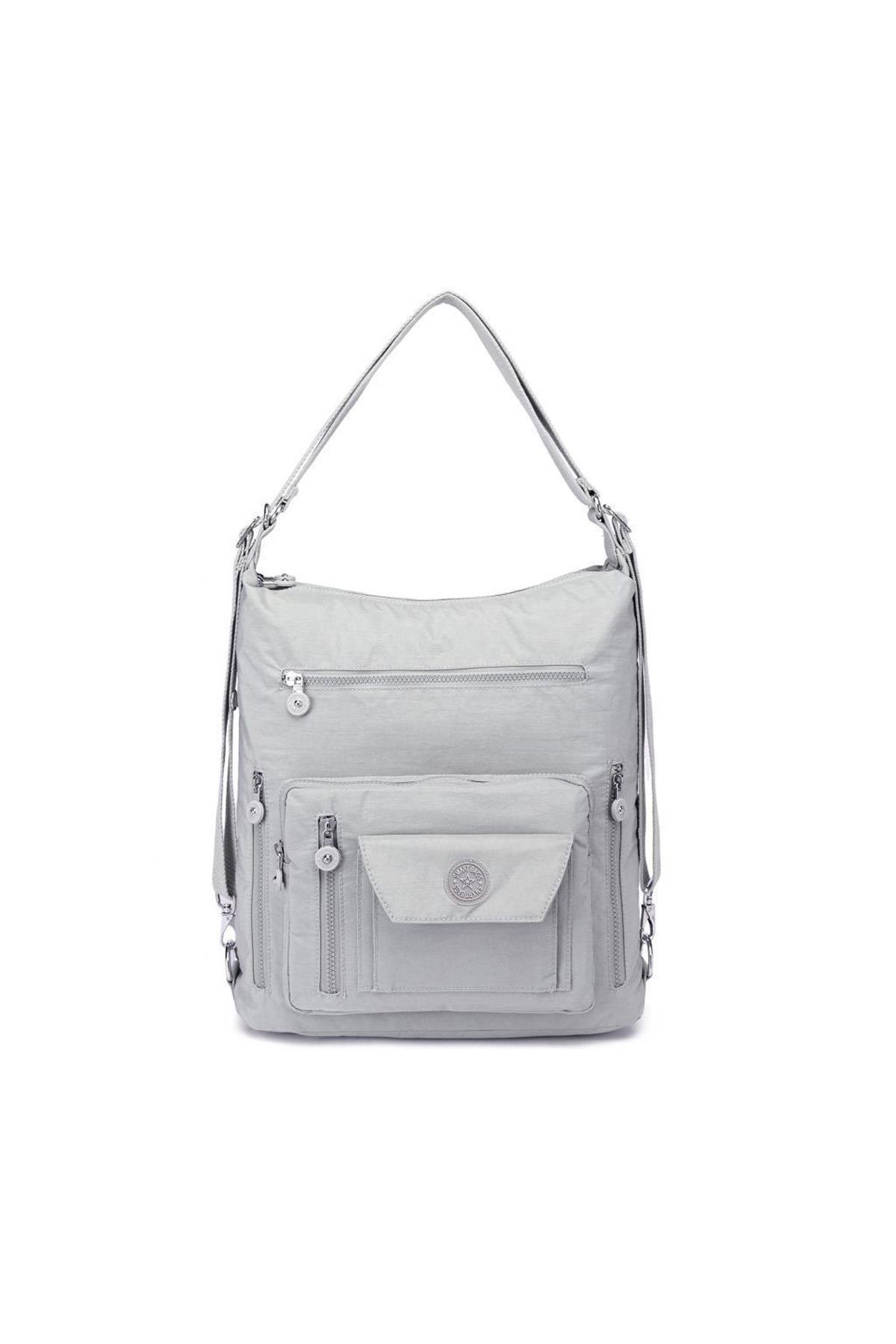 SMARTBAGS KADIN OMUZ VE SIRT ÇANTASI 2022-1205 AÇIK GRİ