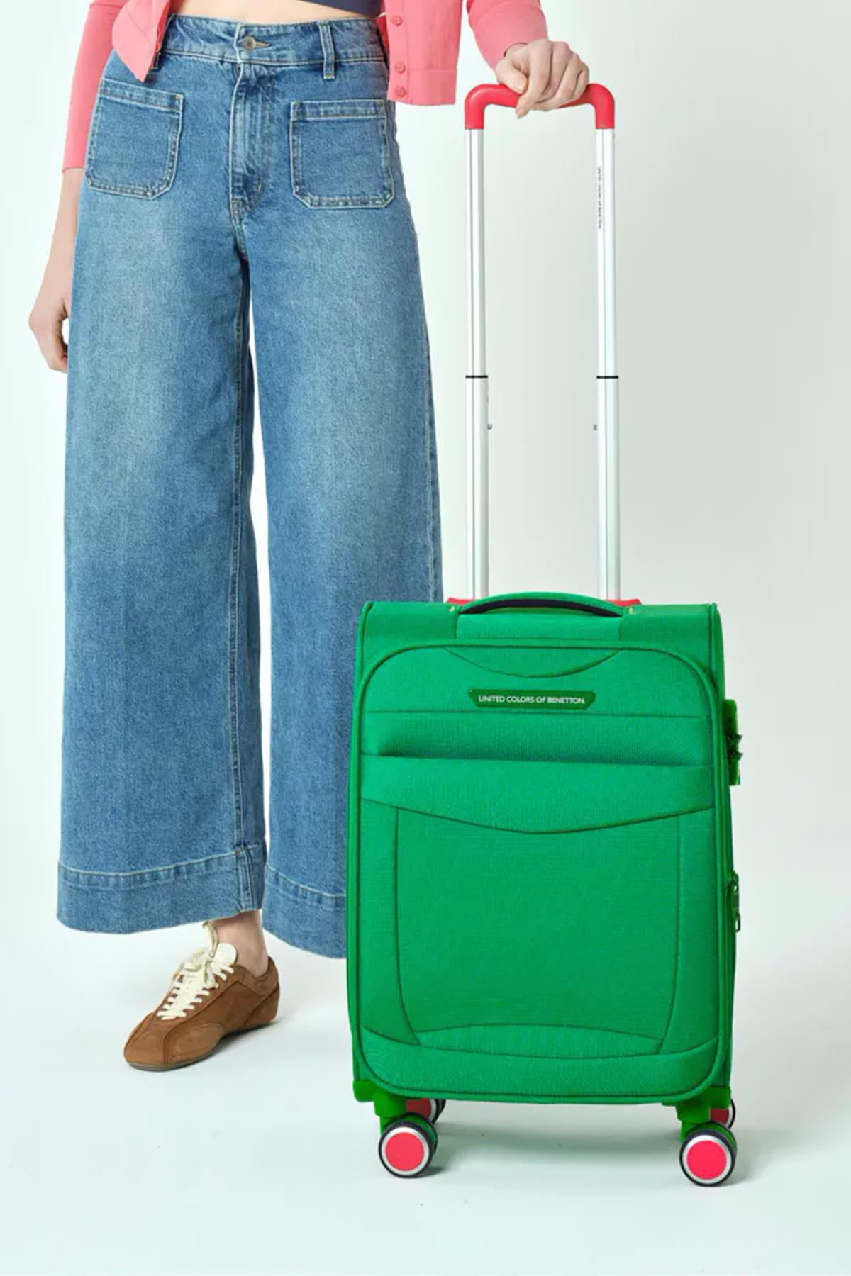 BENETTON KABİN BOY VALİZ BNT2700-03 YEŞİL