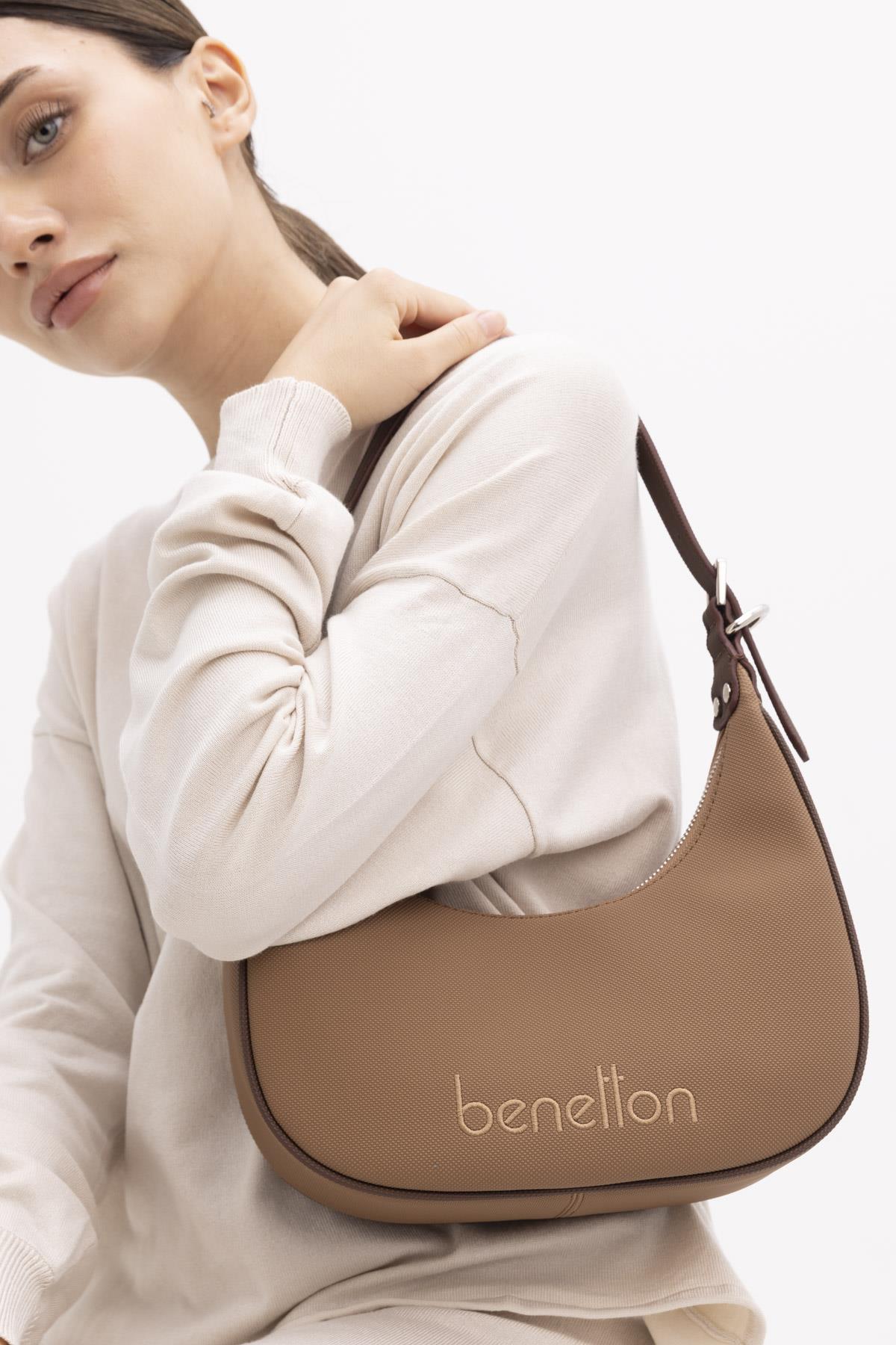 BENETTON KADIN EL ÇANTASI BNT1436 CAMEL KAHVE