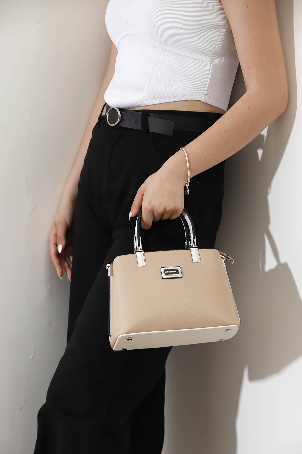 SİLVER POLO KADIN EL ÇANTASI 987 M105 42481 NUDE NİX KEMİK