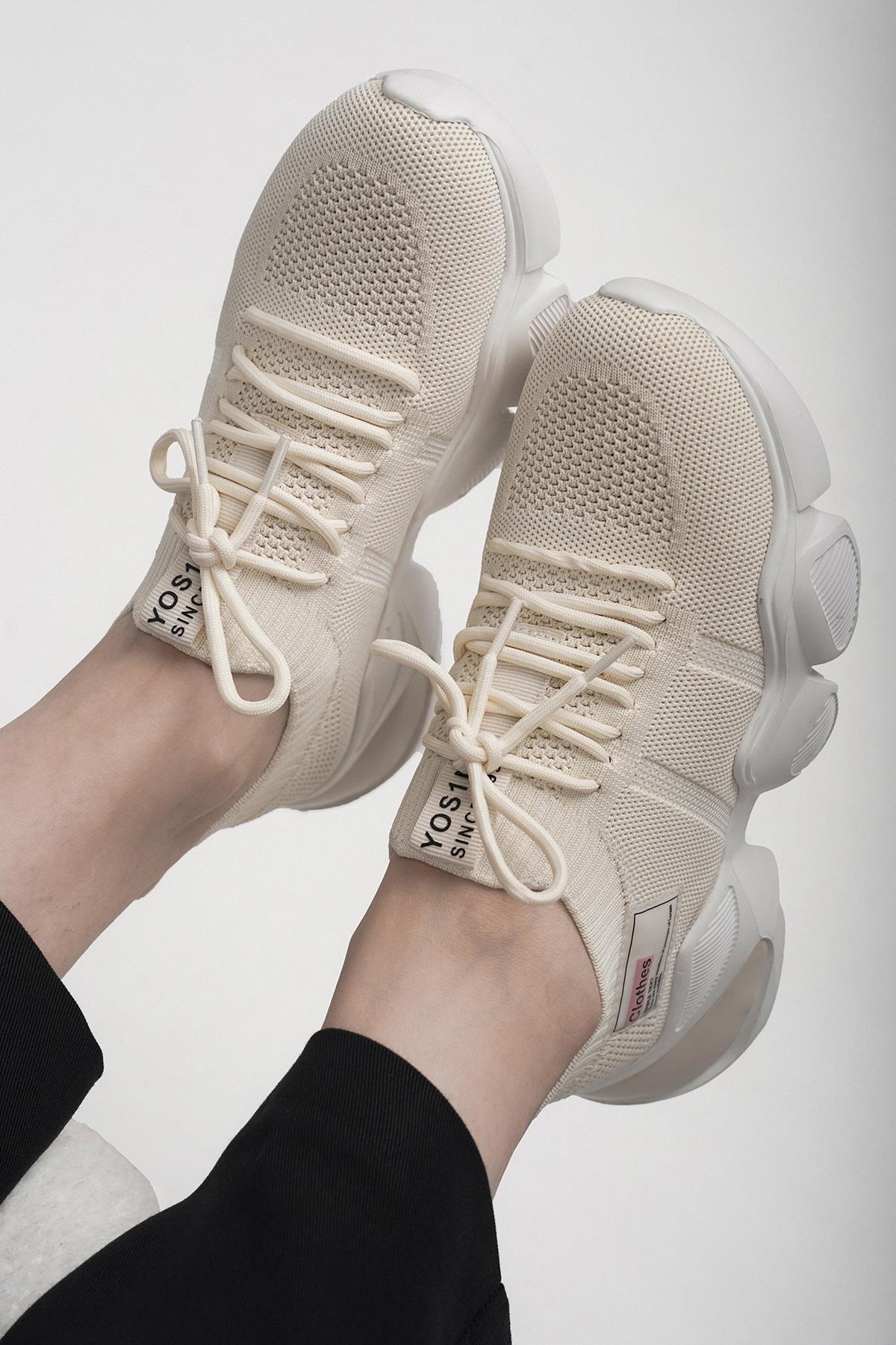 DOVE ORJİNAL KRİSTEBELL® KADIN SPOR AYAKKABI BEJ