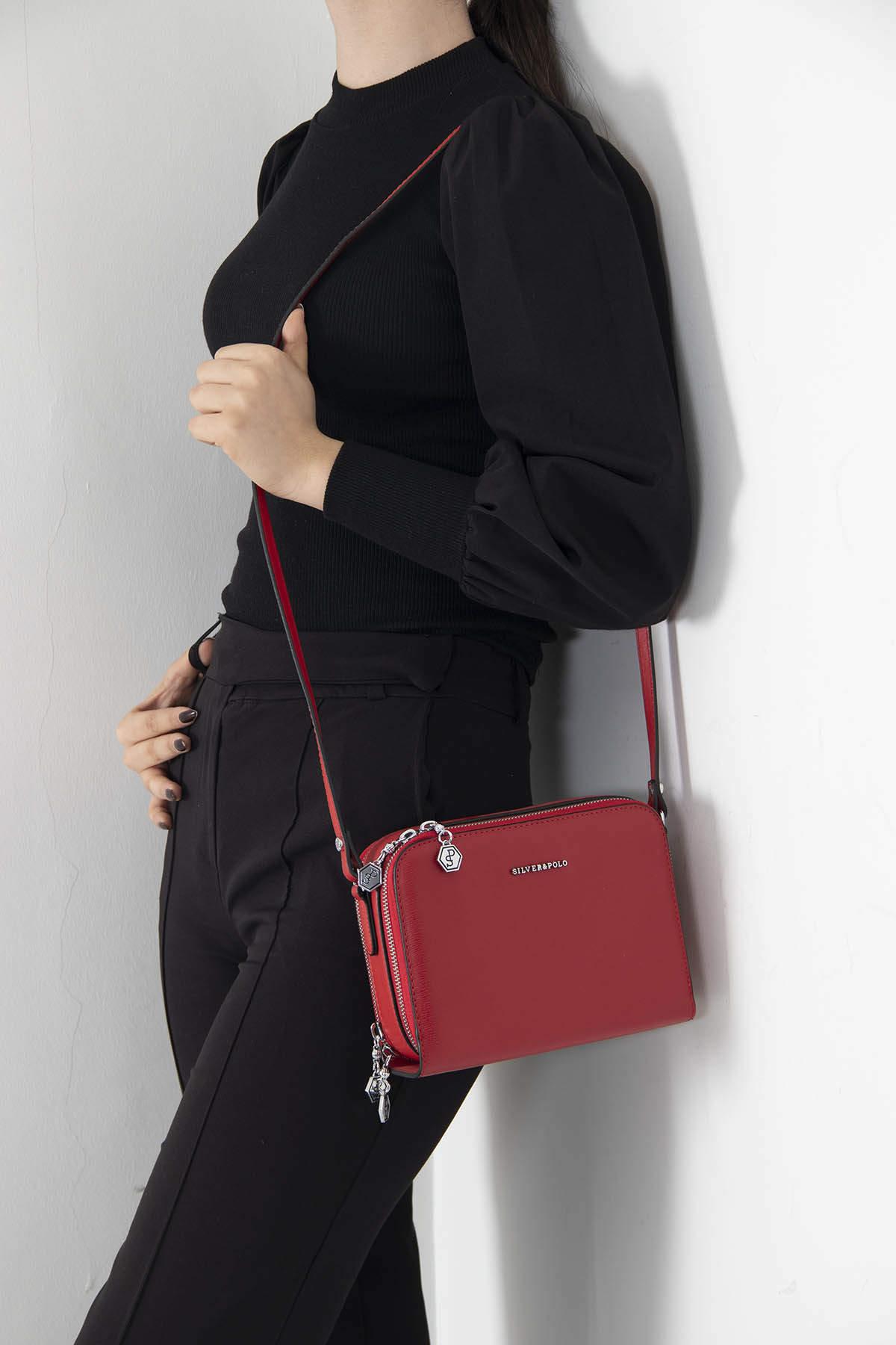 SİLVER POLO KADIN ÇAPRAZ ÇANTA 888 M105 30068 KIRMIZI
