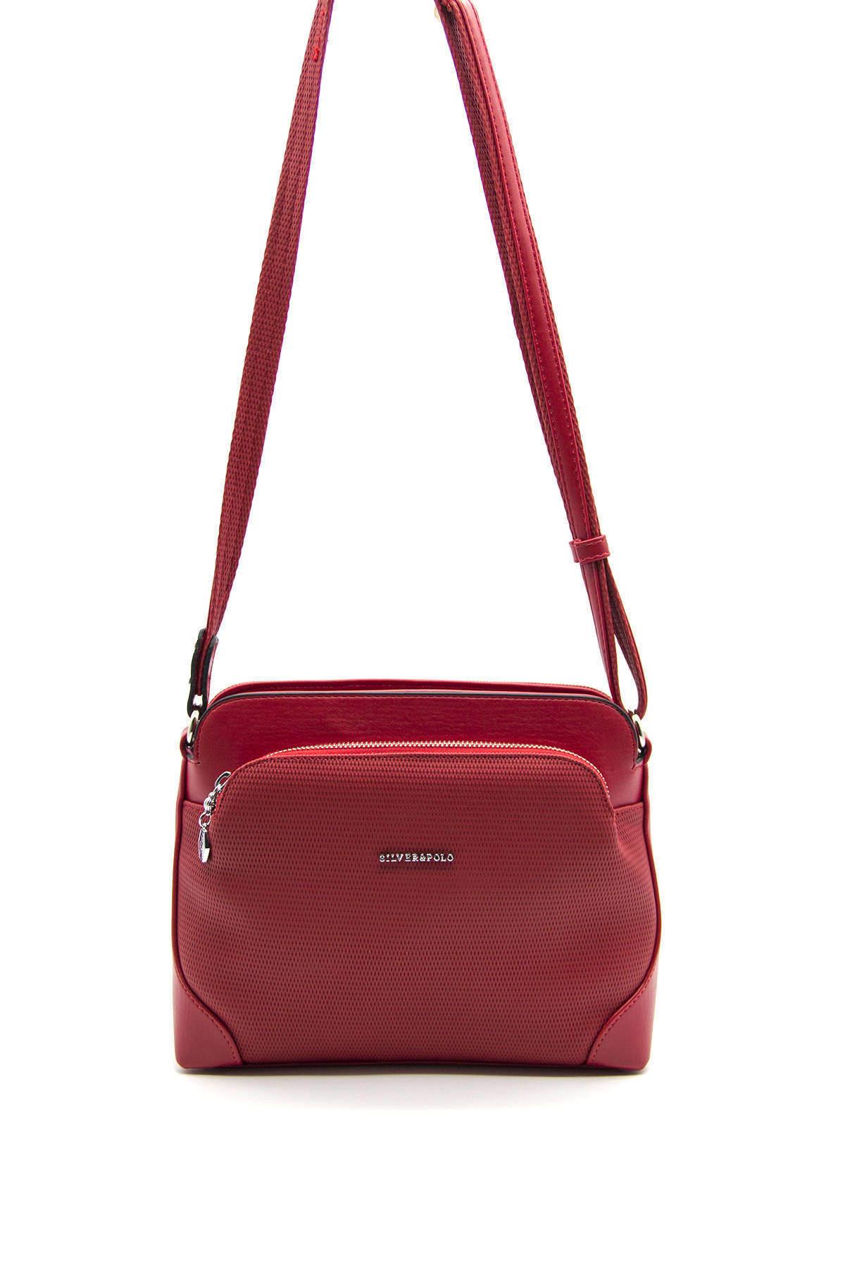 SİLVER POLO KADIN ÇAPRAZ ÇANTA 364 M86 17146 KIRMIZI MAT KIRMIZI