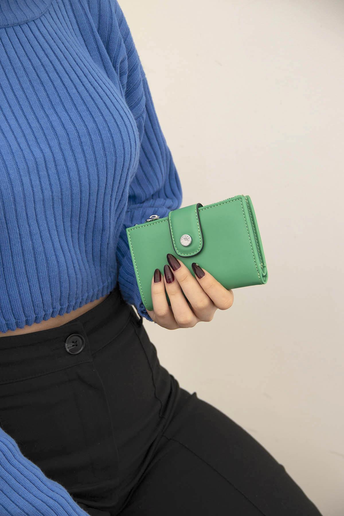 SİLVER POLO KADIN CÜZDAN & KARTLIK 1107 M105 43463 ÇİMEN YEŞİL