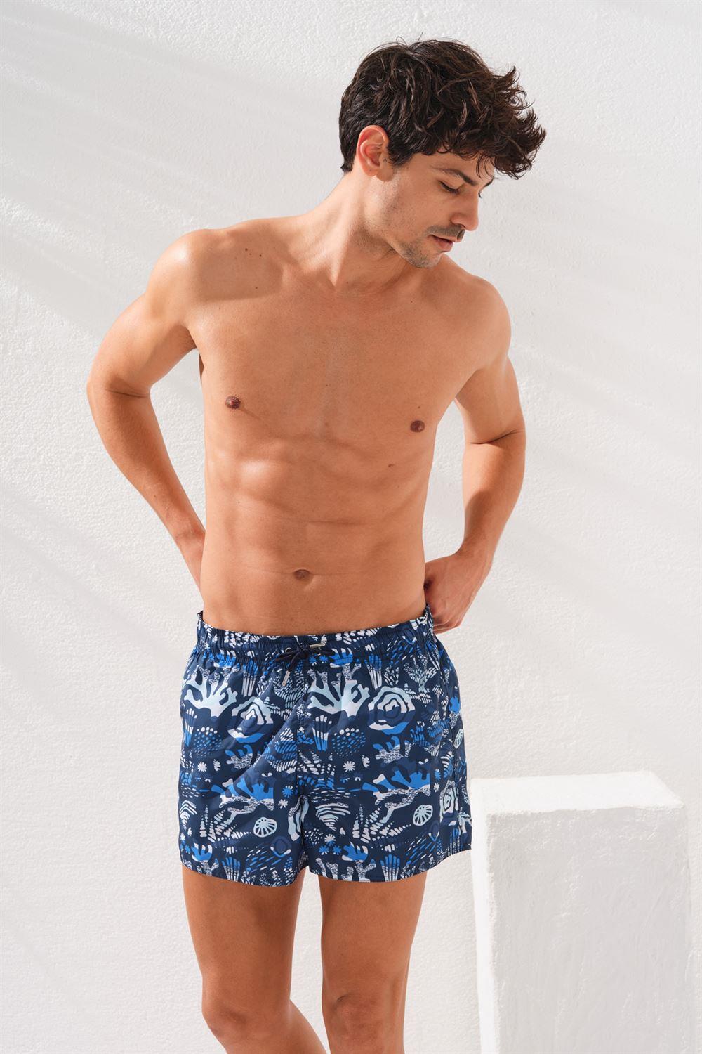 mayostorePierre CardinERKEK ŞORT MAYOPierre Cardin Desenli Kısa Erkek Dokuma Şort 231364