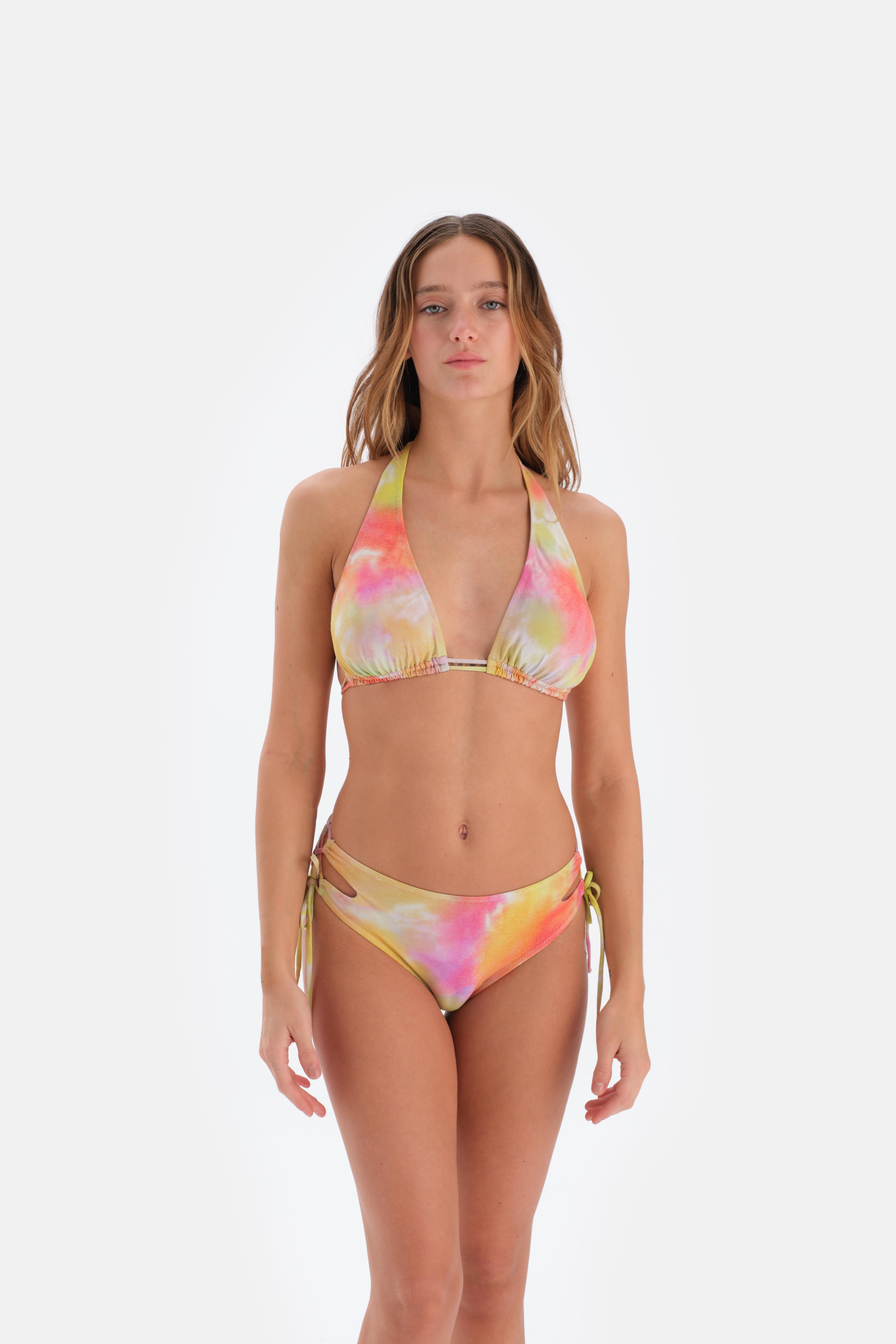 mayostoreArgentoÜçgen Bikini Modelleri Eros Yeni Sezon Geniş Üçgen Bikini Takımı Turuncu 3047BK