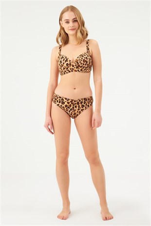 mayostoreErosKaplı Bikini ModelleriEros Kaplı Göğüs Şekillendirici Bikini Takımı 1047ESBK Leopar