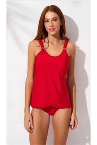 mayostorePierre CardinTankini ModelleriPierre Cardin Asimetrik Kesim Tankini Takım Kırmızı 251503