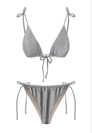 mayostoreaquellaÜçgen Bikini ModelleriAquella Lurex Simli Üçgen Bikini Takımı  210-1100