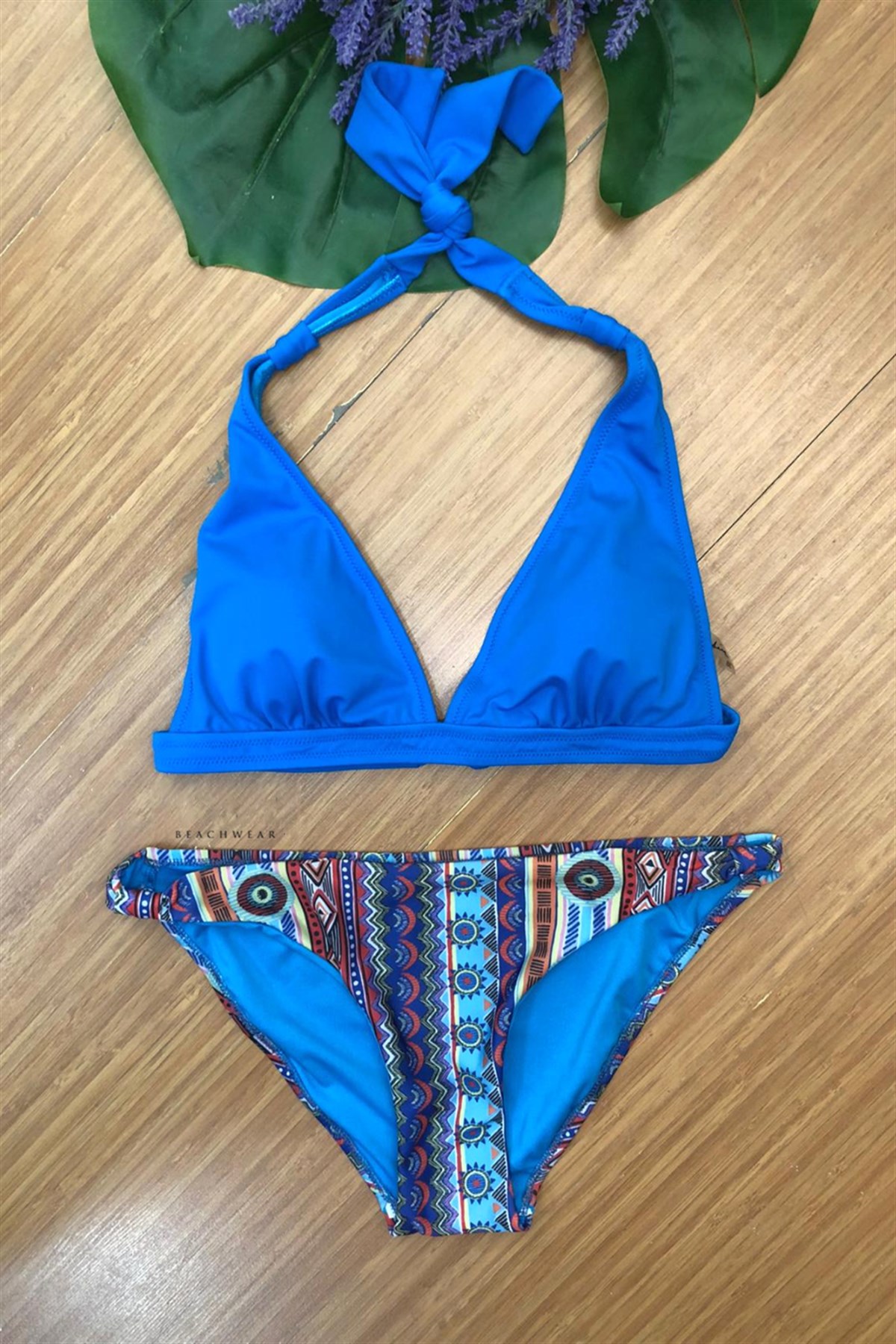 mayostorePierre CardinÜçgen Bikini ModelleriPierre Cardin Uzun Üçgen Bikini Takım Desenli 227281