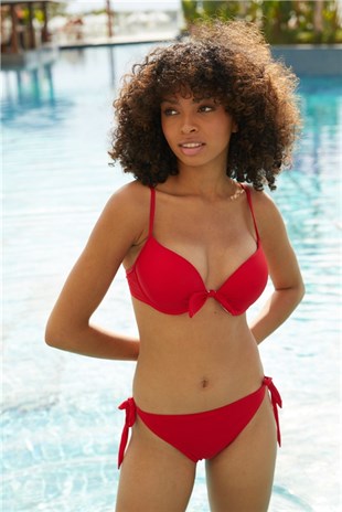 mayostoreLouren MayoKaplı Bikini ModelleriLouren Double Dolgulu Kaplı Bikini Takım MM8502 Kırmızı