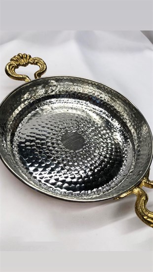Akbak Bakır Yumurta Sahanı