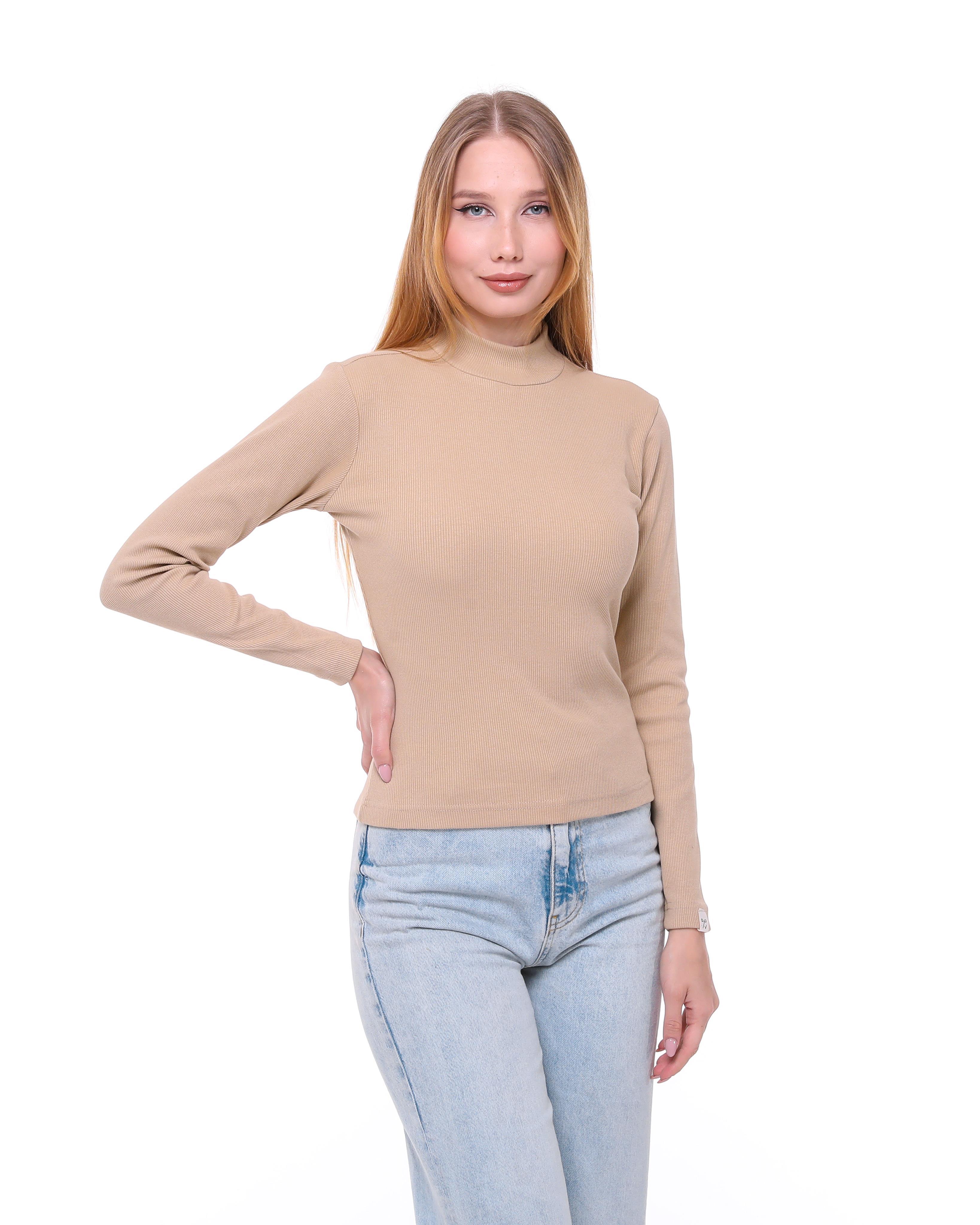Bej Renk Yarım Balıkçı Kaşkorse Body